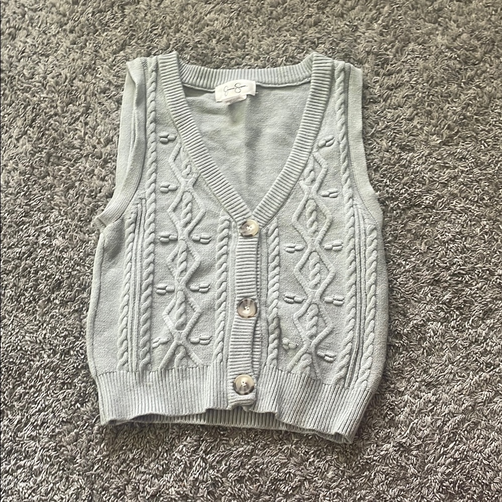 Jessica Simpson Gray V-Neck Sweater